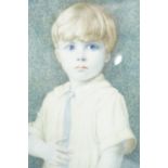 Jane Glasson nee Dommett (1894 - 1959) A portrait miniature of Master John Nicholson, watercolour on