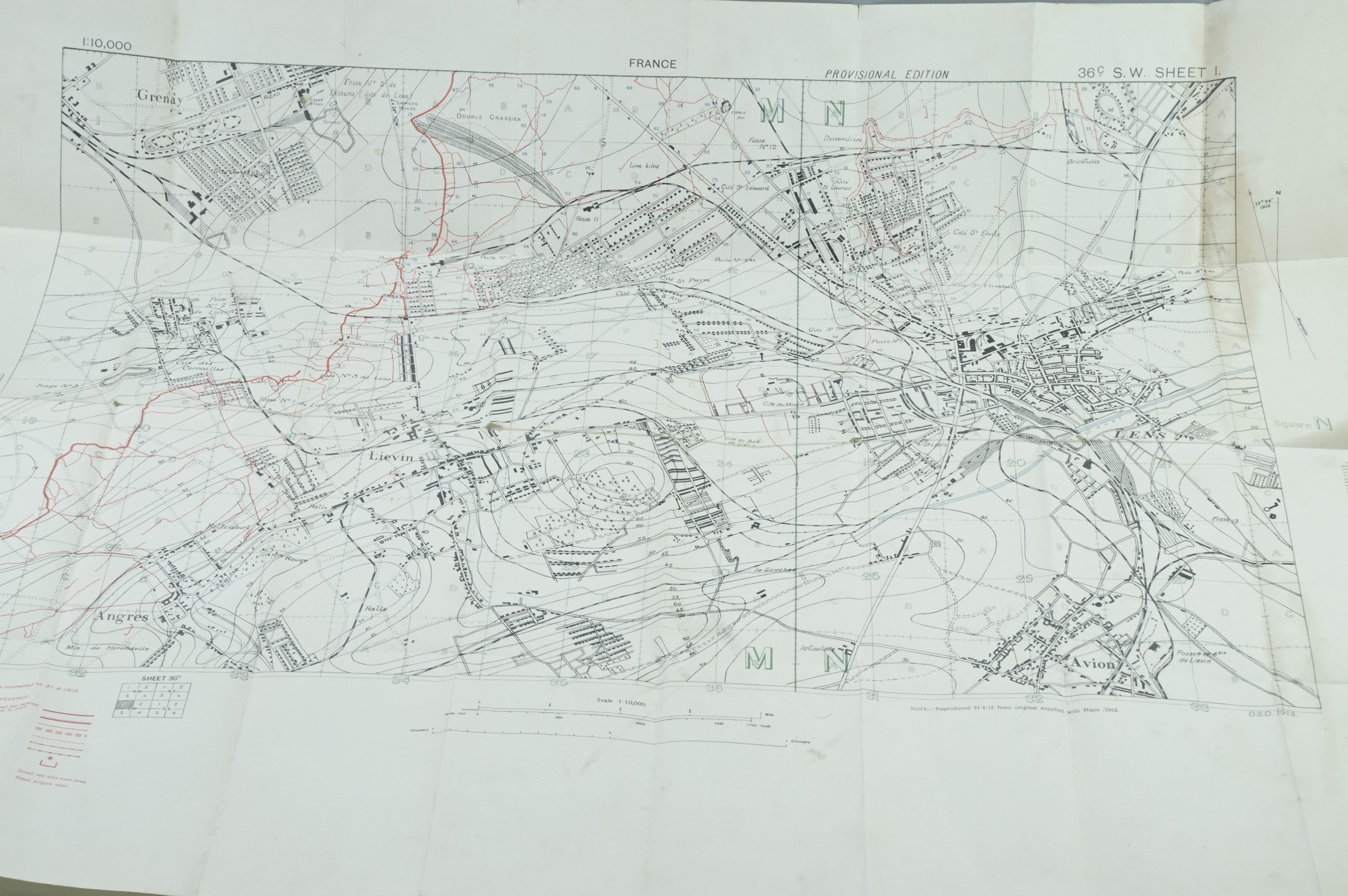 Three Great War trench maps - Image 3 of 5