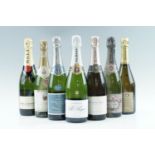 Seven bottles of champagne, comprising Moet & Chandon Brut Imperial, 2005 Guy Larmandier Grand
