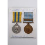 A Korea medal pair to 4272398 Fusilier W M Rayson, Northumberland Fusiliers