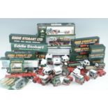 A large group of Corgi and other Eddie Stobart diecast lorries and other vehicles, together with
