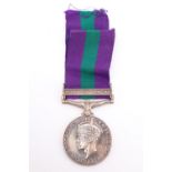 A General Service Medal with Palestine 1945-48 clasp to 646269 Cpl T I Bell, RAF