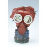 A Second World War British Home Front child's "Mickey Mouse" gas mask