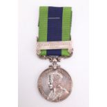 An India General Service Medal with North West Frontier 1930-31 clasp to 3594553 Pte R W