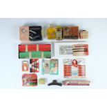 A quantity of vintage cosmetic packaging and new old stock including "Valerie" bobby pins, "