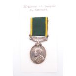 A Territorial Efficiency Medal to 3592005 Cpl A E Thompson, 5th Battalion Border Regiment