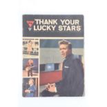 [ Autograph ] A Billy Fury signed "Thank Your Lucky Stars" programme