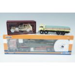 A Corgi limited edition diecast model wagon, Erf Ect Olympic flatbed trailer and Christmas tree
