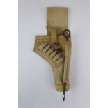 A Second World War British army Royal Armoured Corps pattern revolver holster