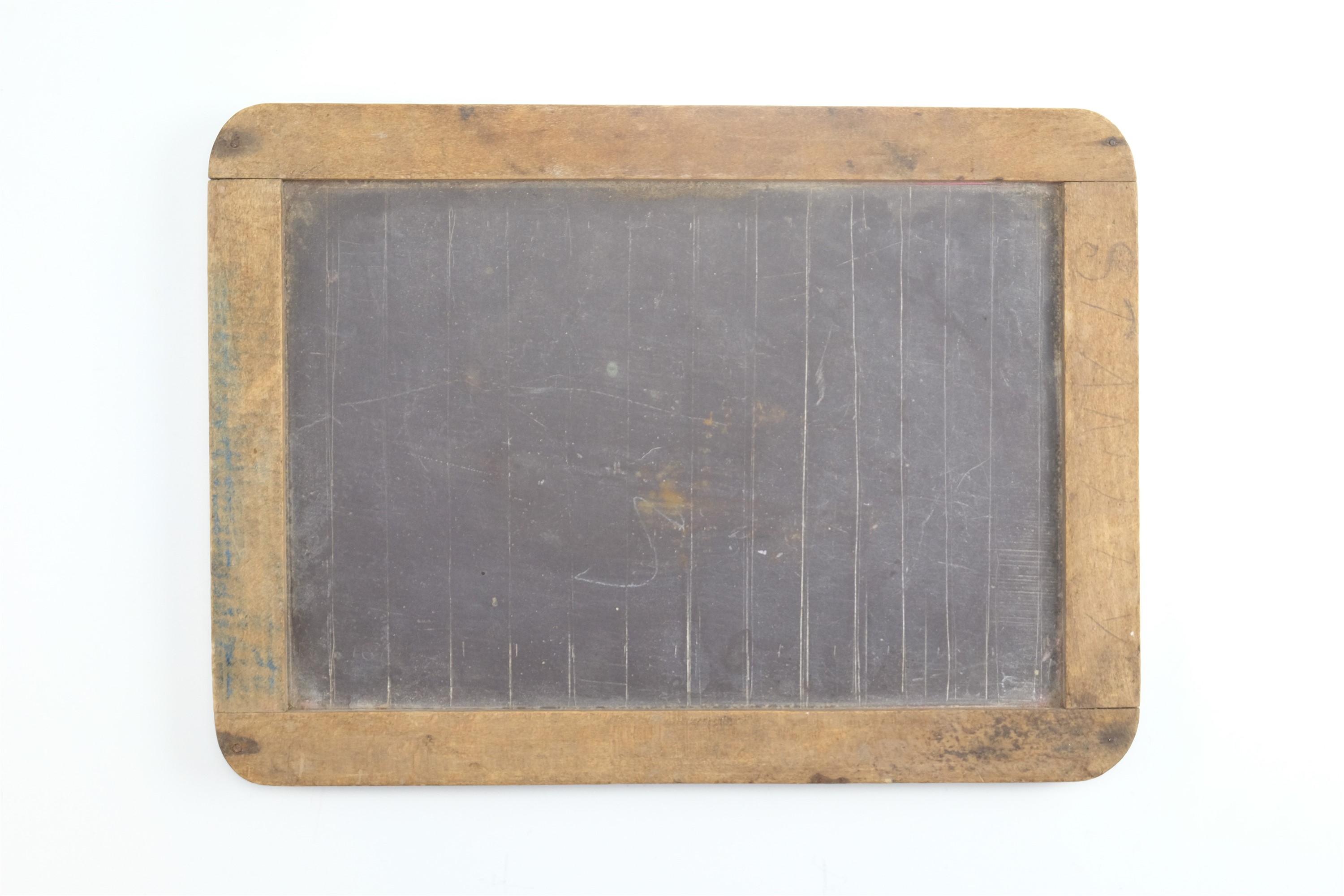 A late 19th / early 20th Century school student's slate board, 30 x 22 cm