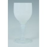 A 1950s Sevres achromatizing opaline glass goblet, etched mark to base, 18 cm