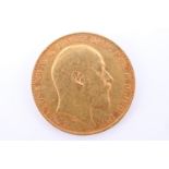 A 1908 gold sovereign