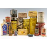 A large quantity of domestic cleaning packaging and new old stock including "Wright's Coal Tar