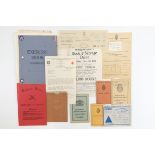 A quantity of Second World War British military and Home Front ephemera including War Damage
