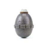 An inert Imperial German Model 1917 "egg" grenade