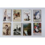 A quantity of late 19th / early 20th Century humorous, Great War and world travel postcards