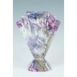 An Art Deco influenced Helen Bull "Visions" pattern vase, 24 cm