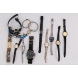 A small group of watches, including Guess, Accurist, Sekonda, etc