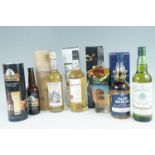 A group of whisky, comprising Glen Moray, Benromach, Drumguish, Pure Scot and Golden Jubilee