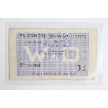 A Second World War British Prisoners of War Camps 3d note
