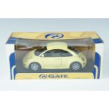 A boxed Gate diecast 1:18 scale VW Beetle, as new