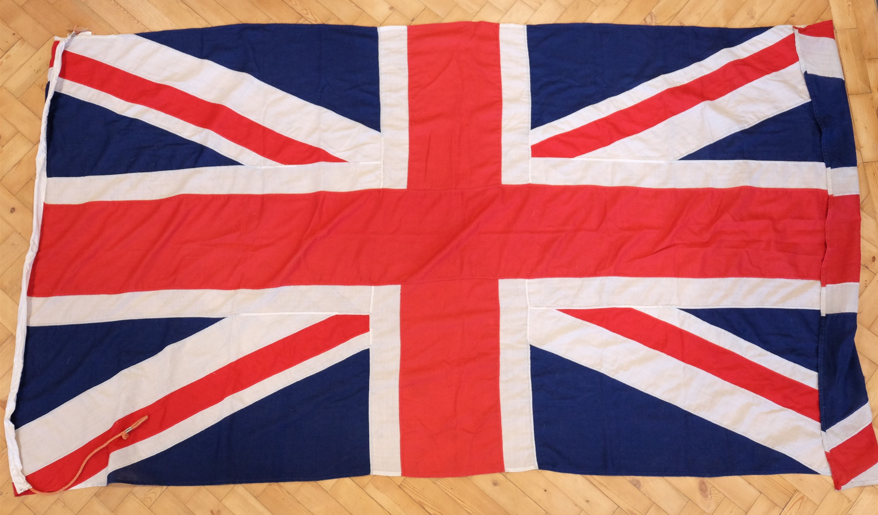 A vintage Union Jack flag, 270 x 140 cm
