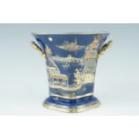 A 1930s Wiltshaw and Robinson Carlton Ware "Best Wares" two-handled vase, Chinoiserie decorated in