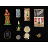 A quantity of vintage toiletries, including a boxed Davy Crockett novelty soap, being a painted