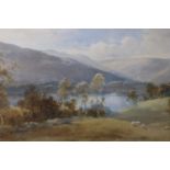 Edward Arden (Edward Tucker Junior) (1846 - 1909) A soft, romantic portrayal of a lake amongst