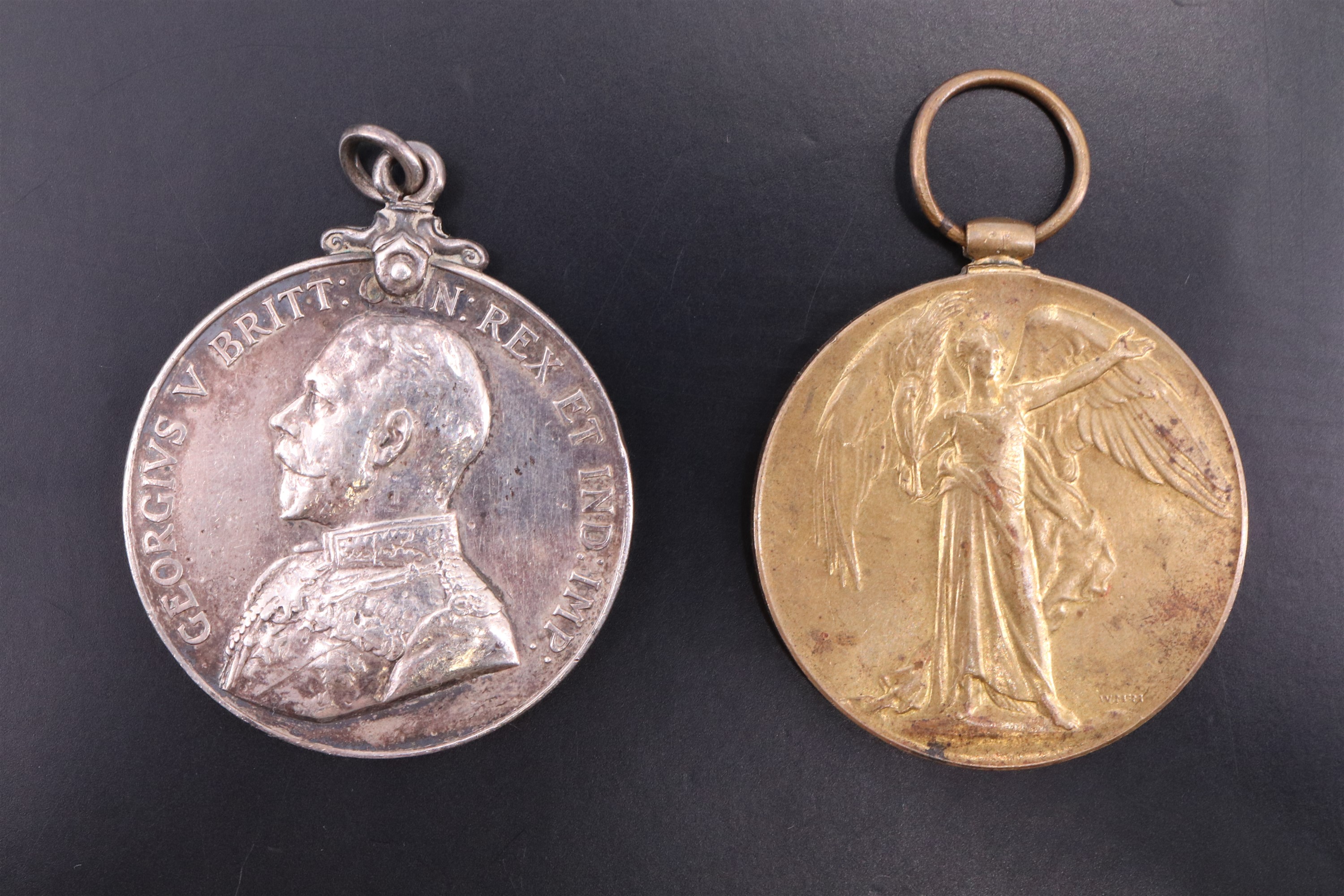 A Military Medal and Victory Medal, to 17344 Pte J T Moffatt, Border Regiment [Victory Medal] and