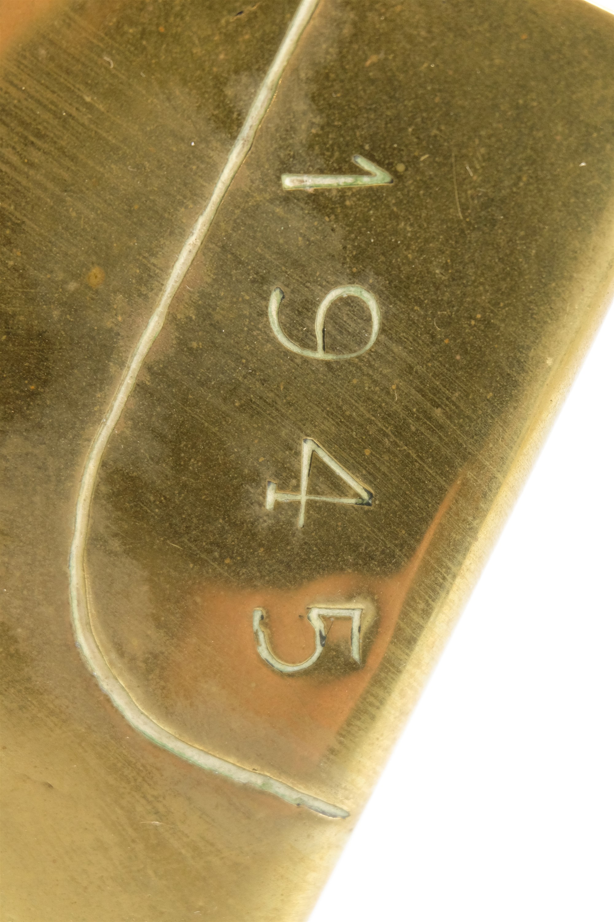 A German Third Reich Luftwaffe aircraft cockpit clock, mounted onto a brass stand by a Royal Army - Image 8 of 9