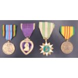A US Vietnam Service Medal, an Expeditionary Service Medal, a Purple Heart and a Republic of Vietnam