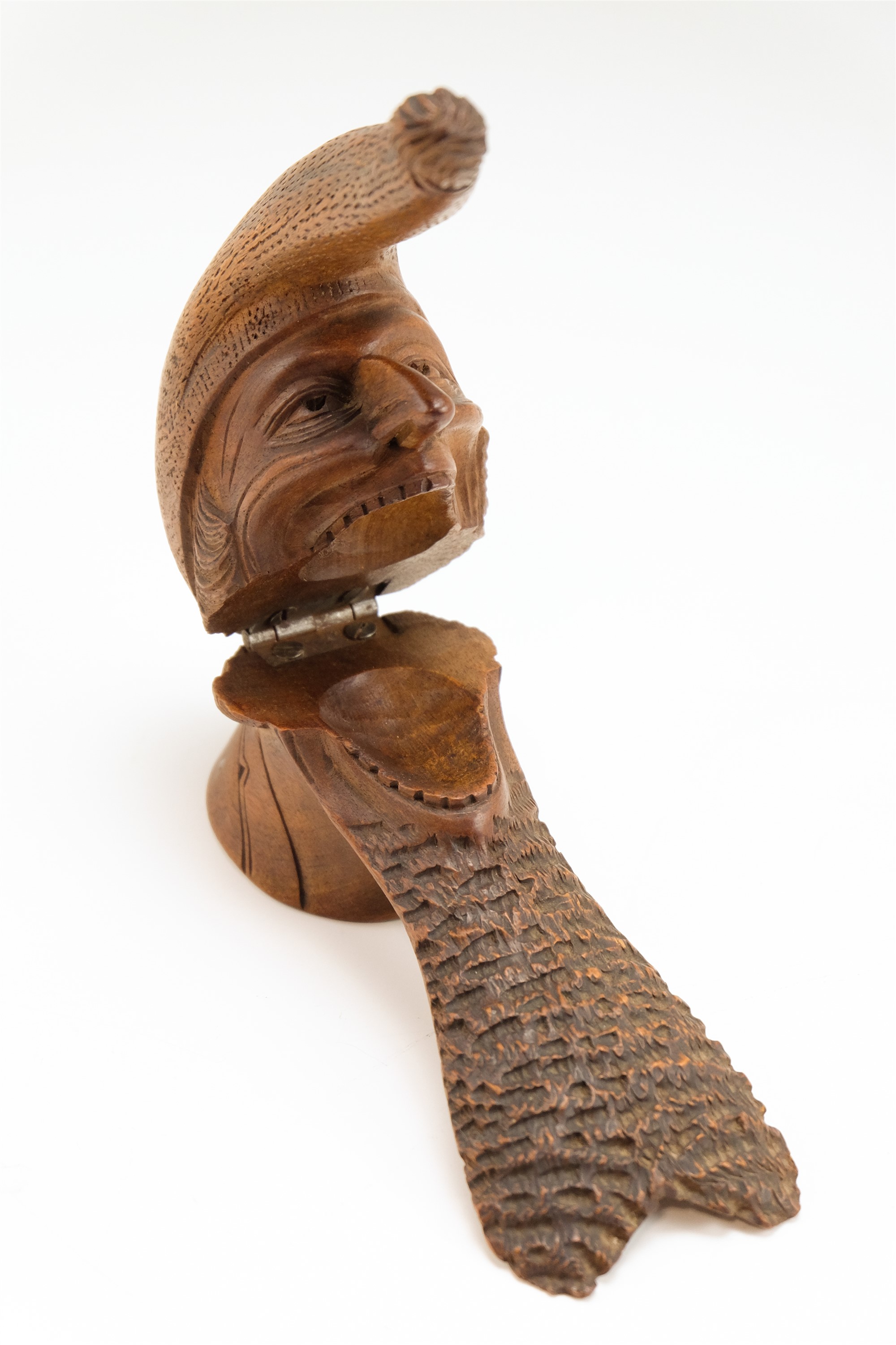 A late 19th / early 20th Century Black Forrest style carved wood figural nutcracker together with - Image 2 of 3