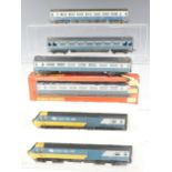 A Hornby model railways Inter-City 125 locomotive and four carriages