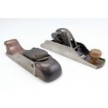 A mid 20th Century Stanley 130 block plane, having two plane positions allowing it to be used as a