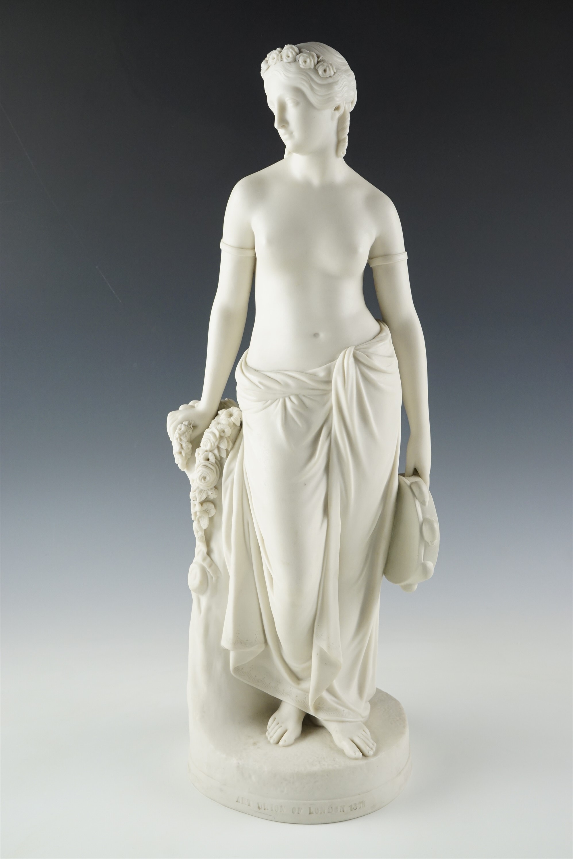 After William Calder Marshall (1813 - 1894) A mid 19th Century Copeland Parian Ware statue of