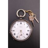 A 1913 Kay's "Challenge" silver-cased pocket watch, having a key-wound movement, 53 mm excluding