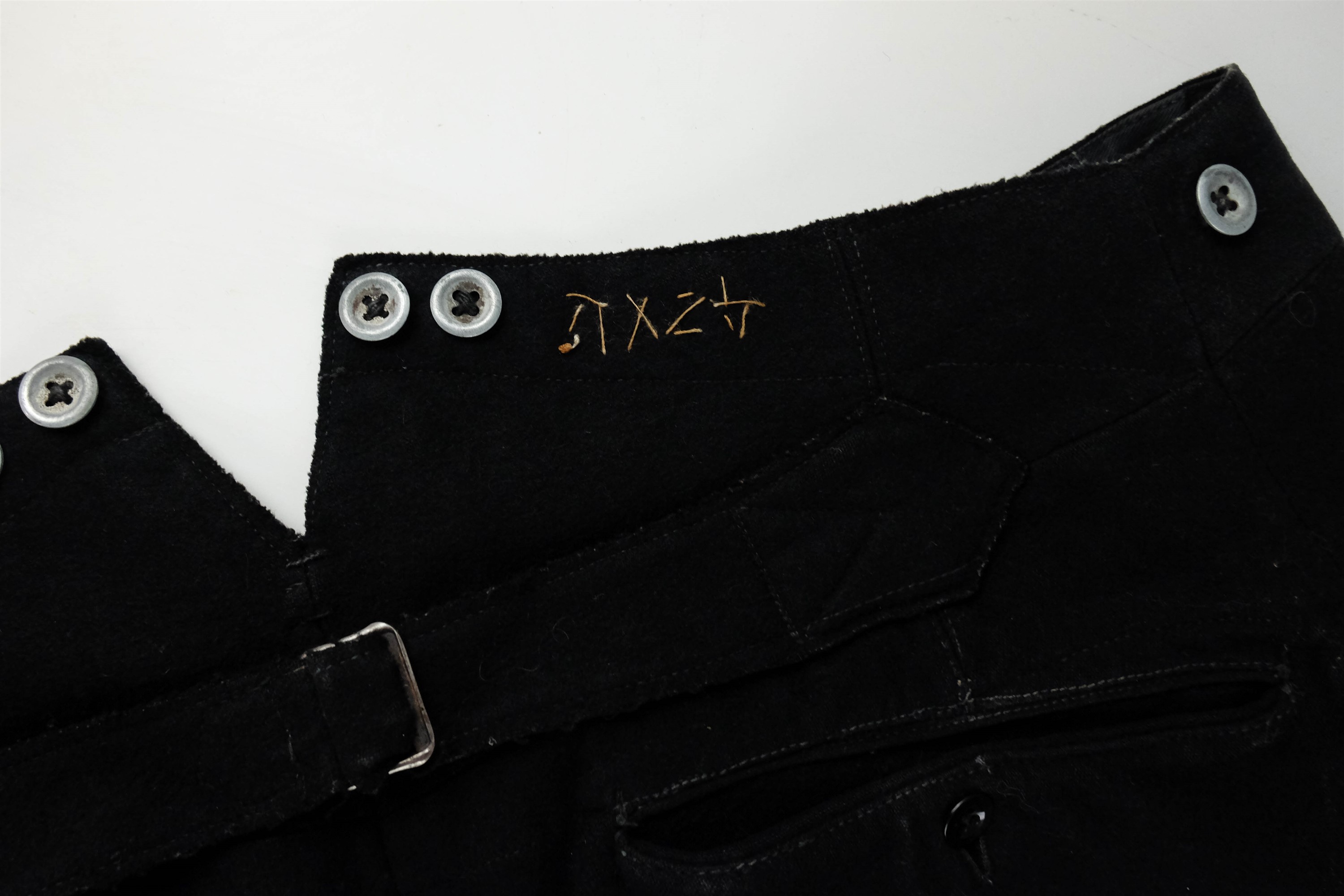 A pair of German Third Reich NSKK / SS black riding type trousers - Image 3 of 3