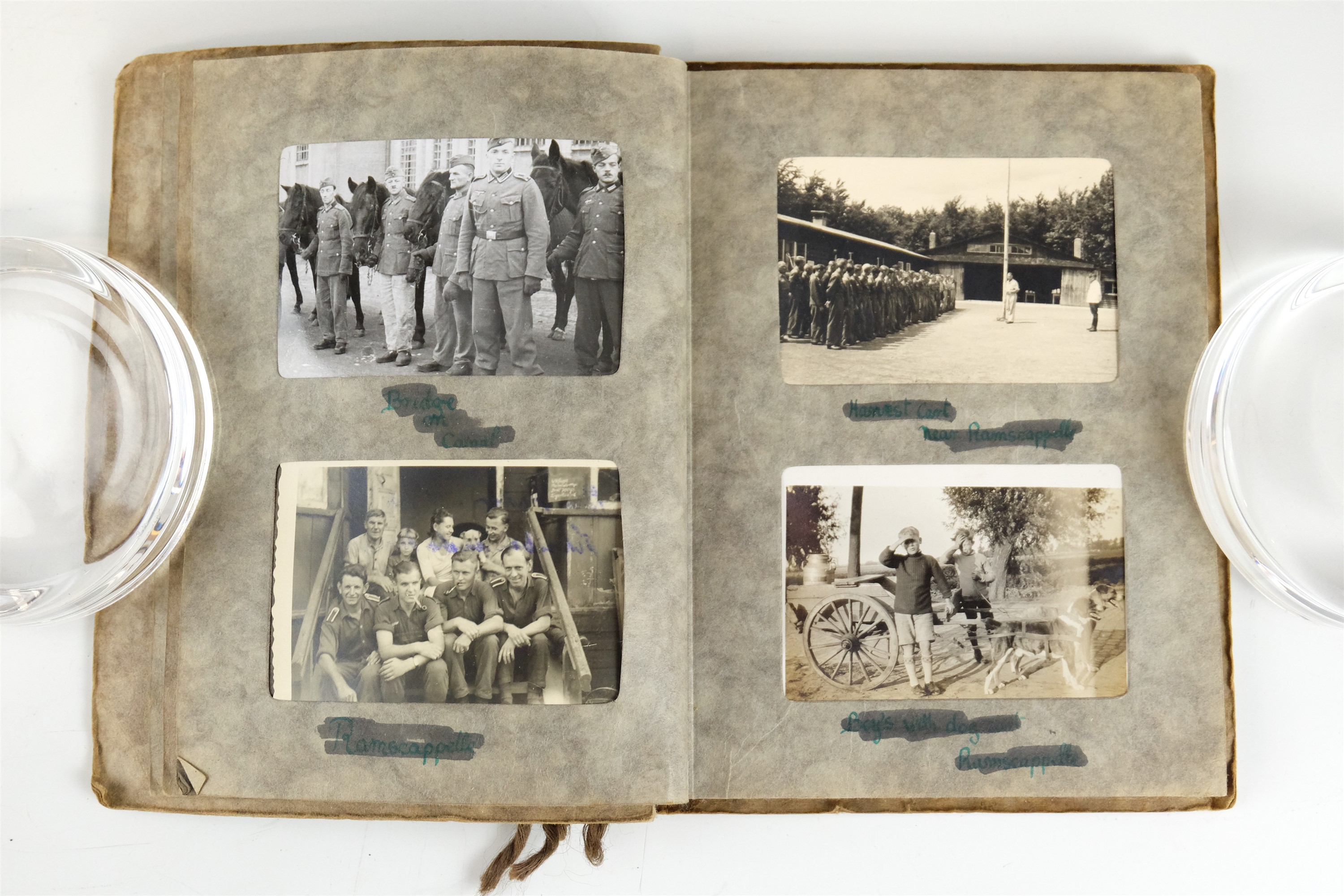 Two vintage albums of German Third Reich army soldiers' personal photographs - Image 4 of 8