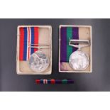 A General Service Medal with Palestine 1945-1948 clasp and a Defence Medal, to T.14026926 Pte J T