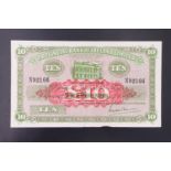 Provincial Bank of Ireland Ltd ten pound banknote, 10th January 1948, serial number N92166, Clarke
