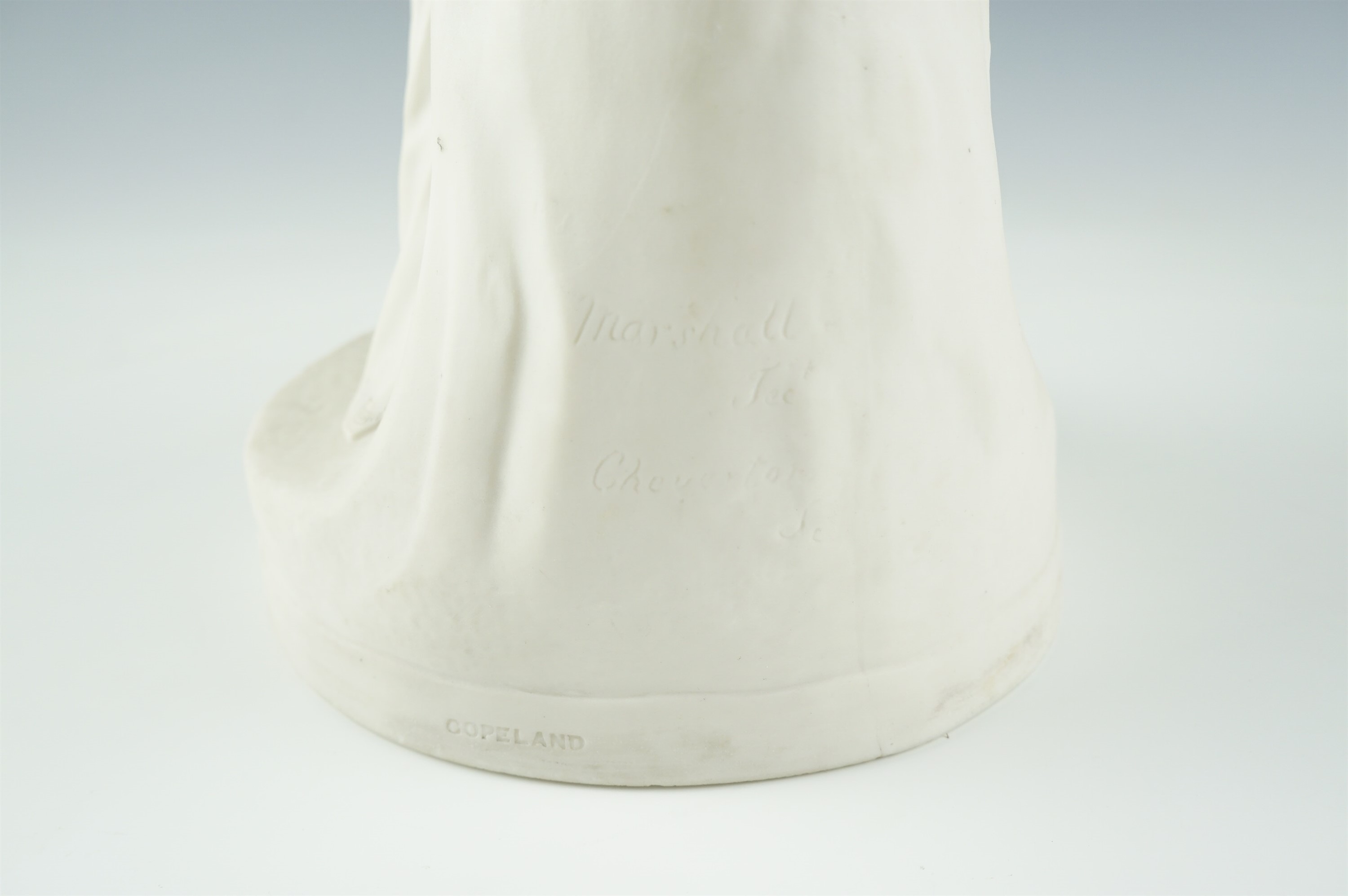 After William Calder Marshall (1813 - 1894) A mid 19th Century Copeland Parian Ware statue of - Image 3 of 3