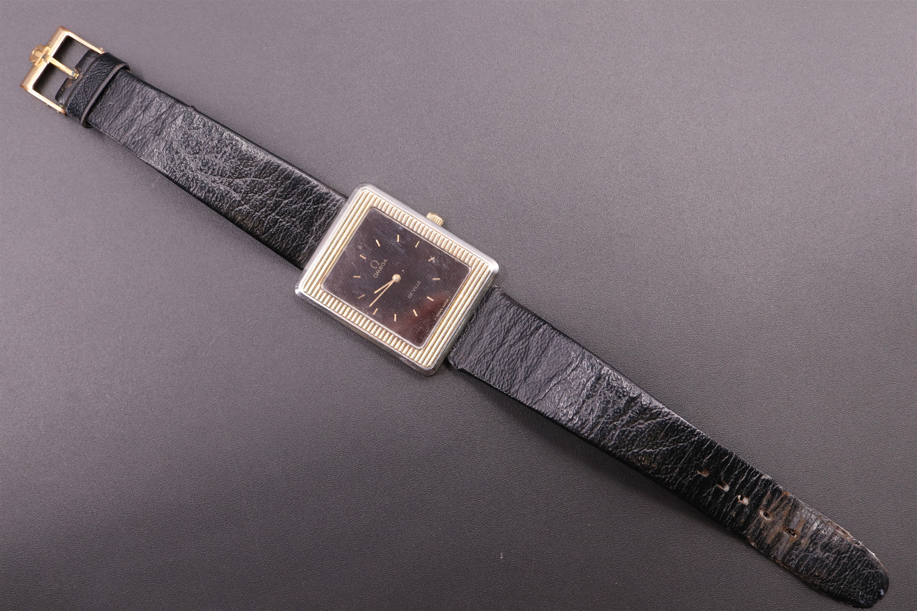 A 1970s Omega DeVille dress wristwatch, having a calibre 625 manual-wind movement and rectangular - Image 3 of 3