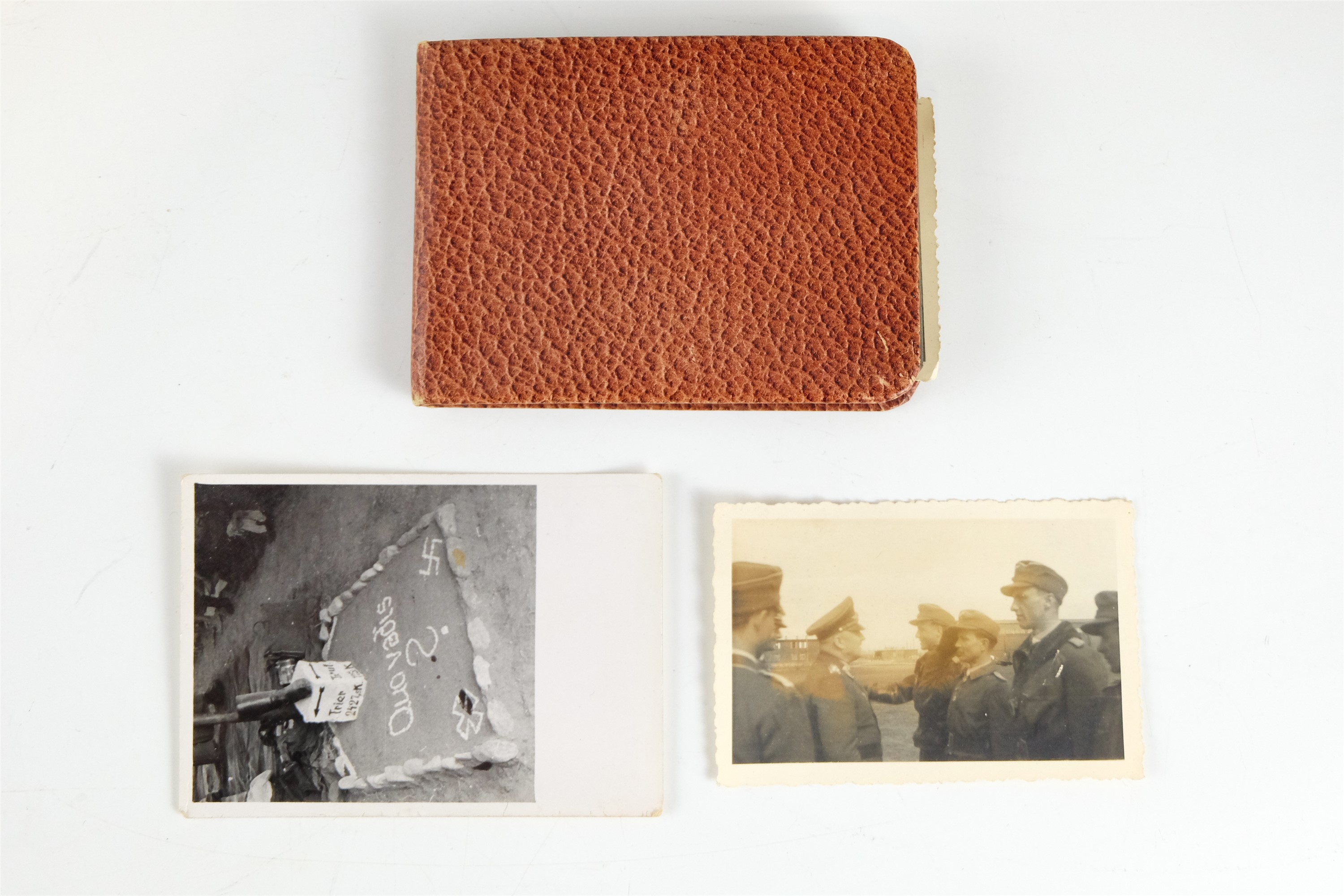 Two vintage albums of German Third Reich army soldiers' personal photographs - Image 8 of 8