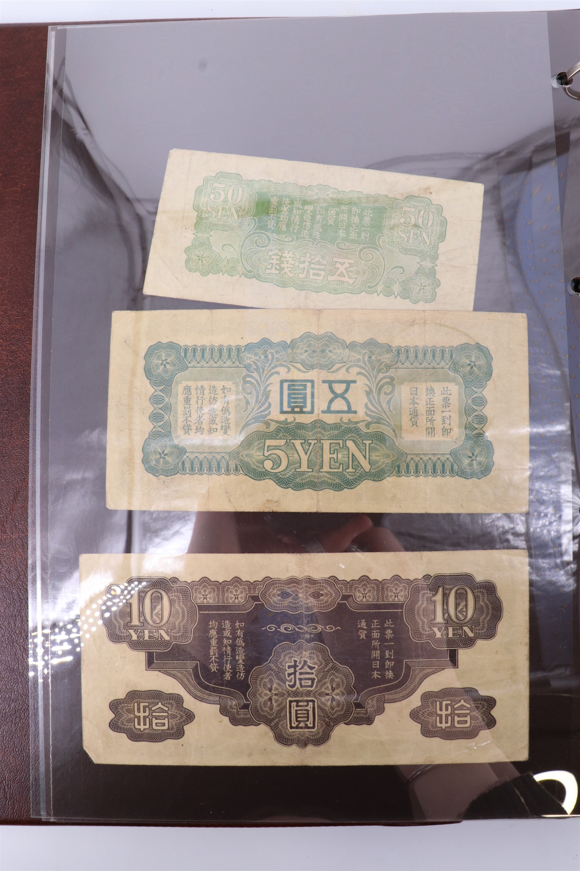 Two albums containing a collection of world banknotes, including German Notgeld, USA, Russia, New - Image 29 of 55