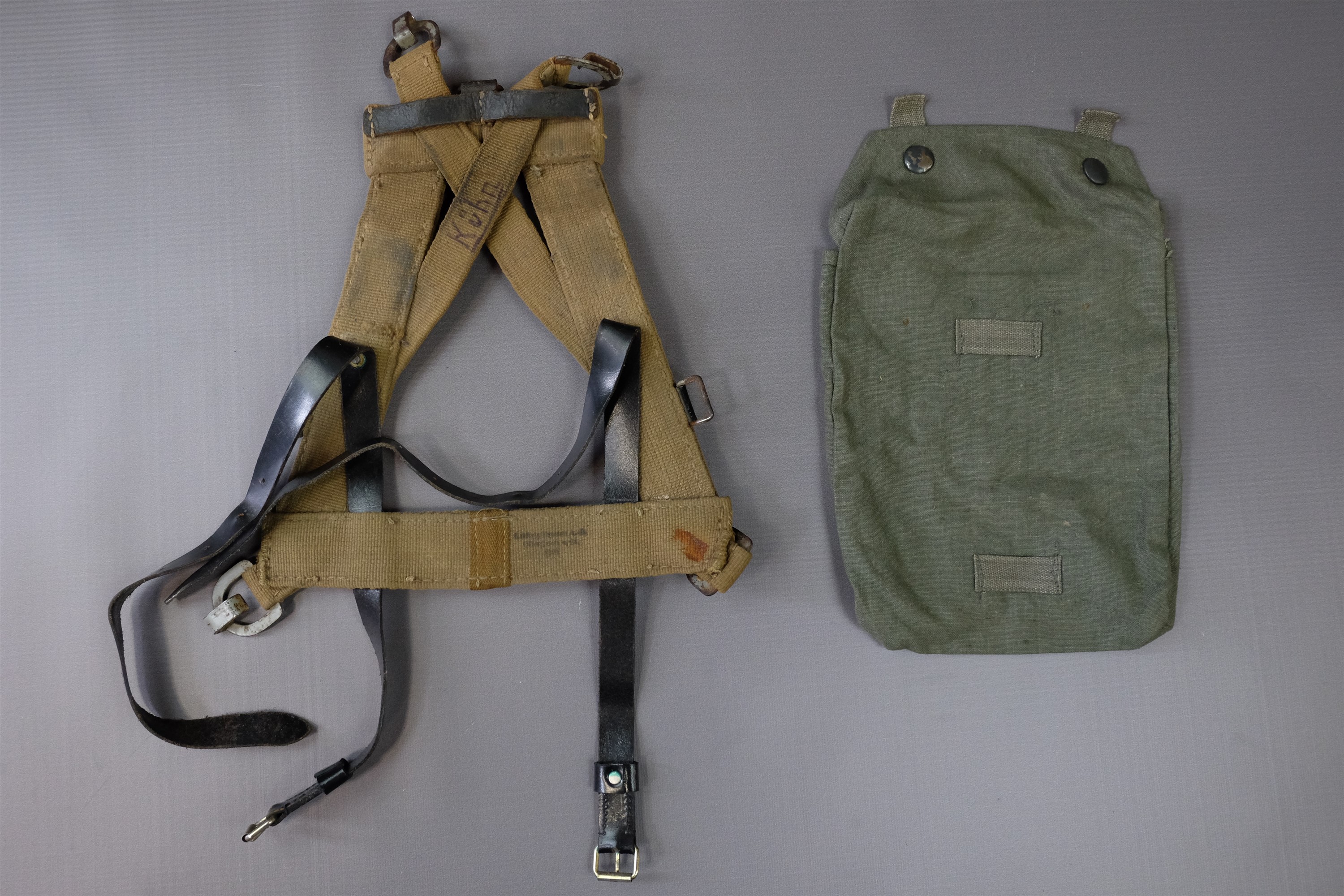 A set of German Third Reich pattern Y-straps, together with a quantity of reproduction equipment - Image 5 of 6