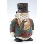 A cast iron "Transval Money Box" in the form of Paulus "Paul" Kruger by John Harper & Co Ltd, 15 cm