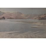 Stewart Bell Maclennan (New Zealand, 1903 - 1973) "Late Afternoon Wanaka", a vast, open, undisturbed