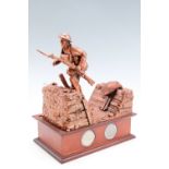 A Danbury Mint "Over the Top" Great War trench figurine, 26 cm