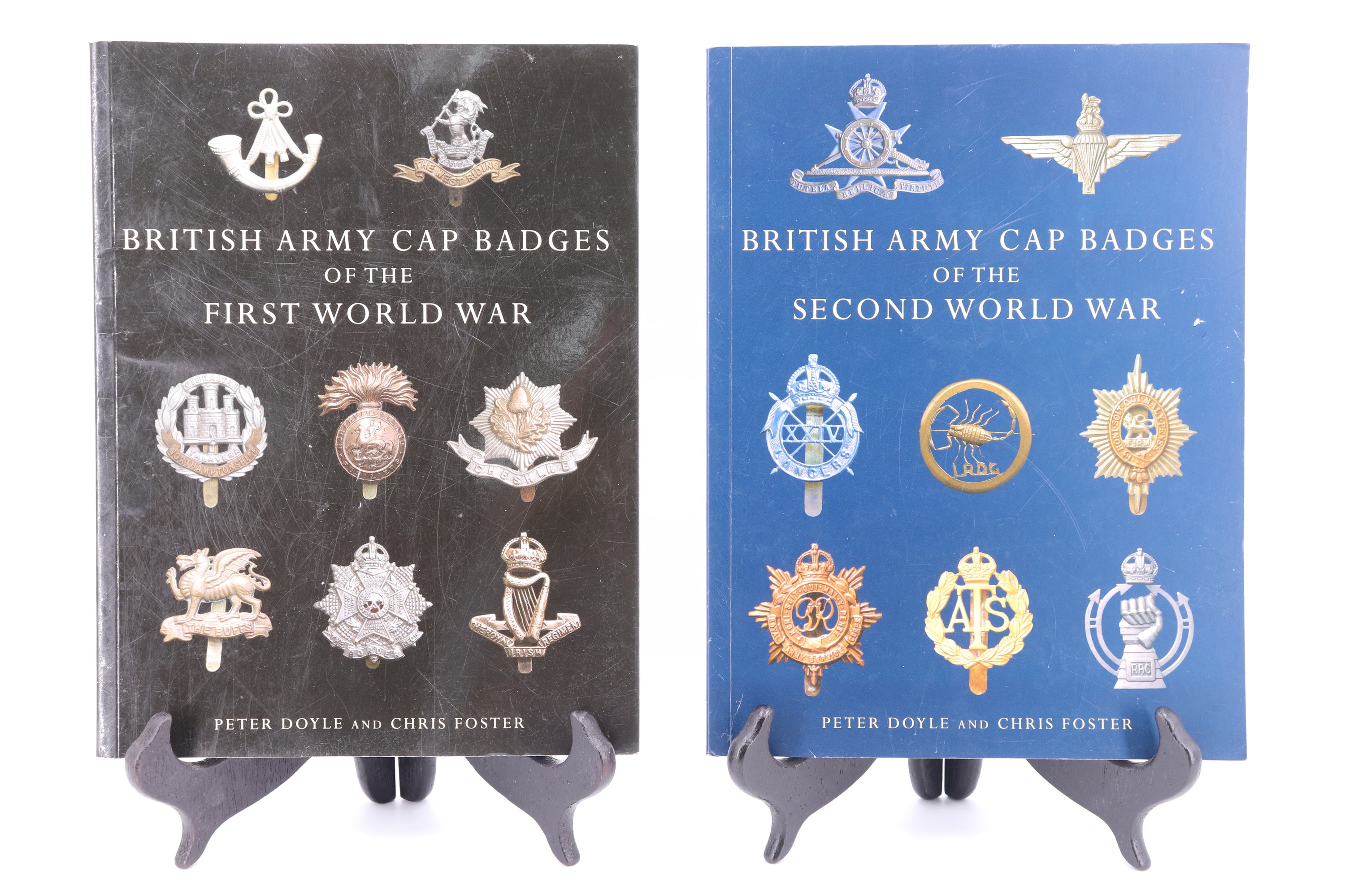 Peter Doyle and Chris Foster, "British Army Cap Badges of the First World War" and "British Army Cap